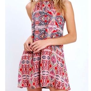 Lulus small sleeveless dress S swing dress